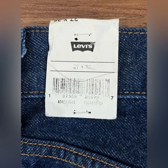 Levi’s Premium 501 90s Straight Leg Selvedge Jeans ‘Blue’ size wmns W27xL36